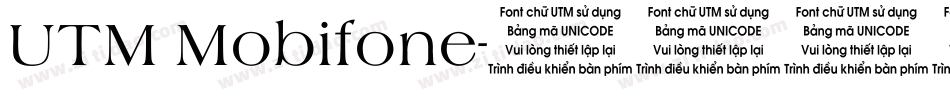 UTM Mobifone字体转换